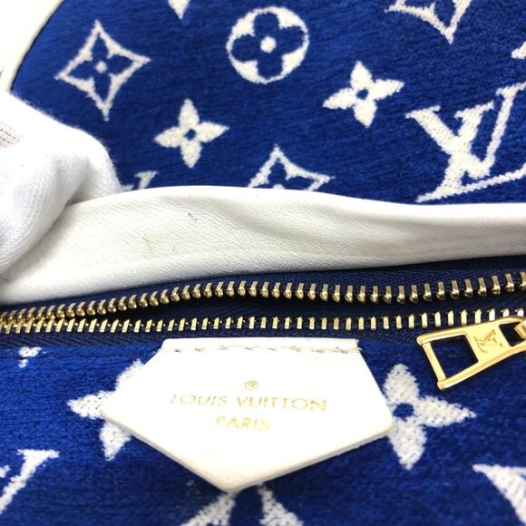 LOUIS VUITTON M46207 Monogram jacquard Palm Springs Mini Backpack blue - Picture 15 of 16